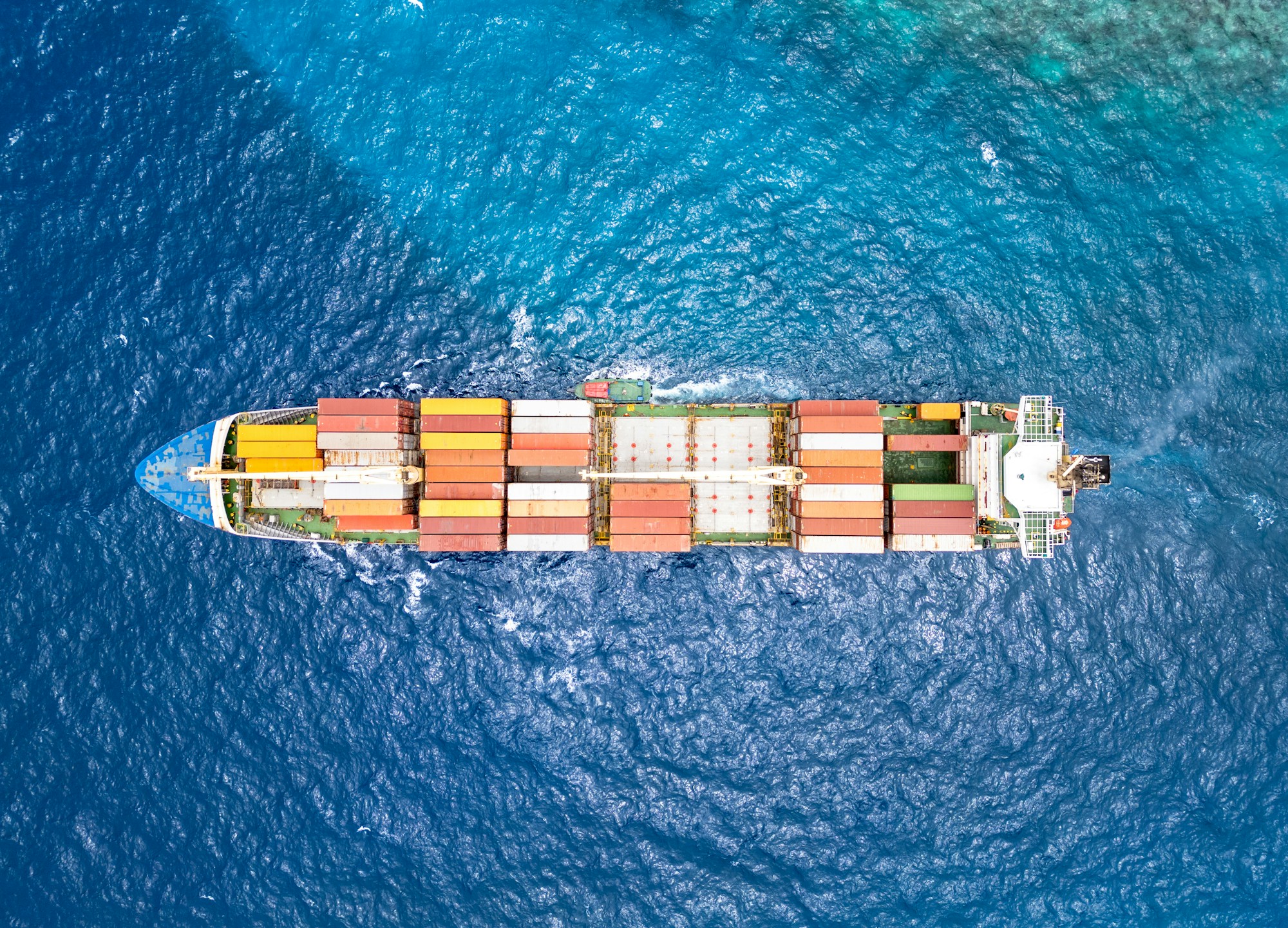 Shipping containers illustrating global trade
